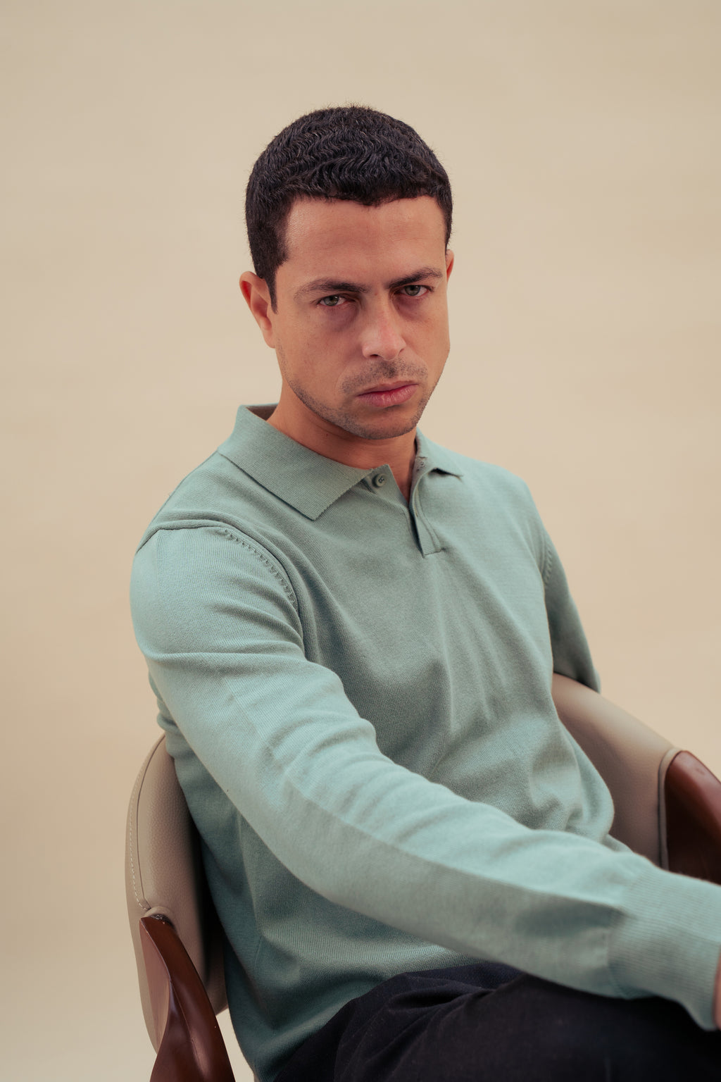 Knitted Polo Shirt | Royal Mint