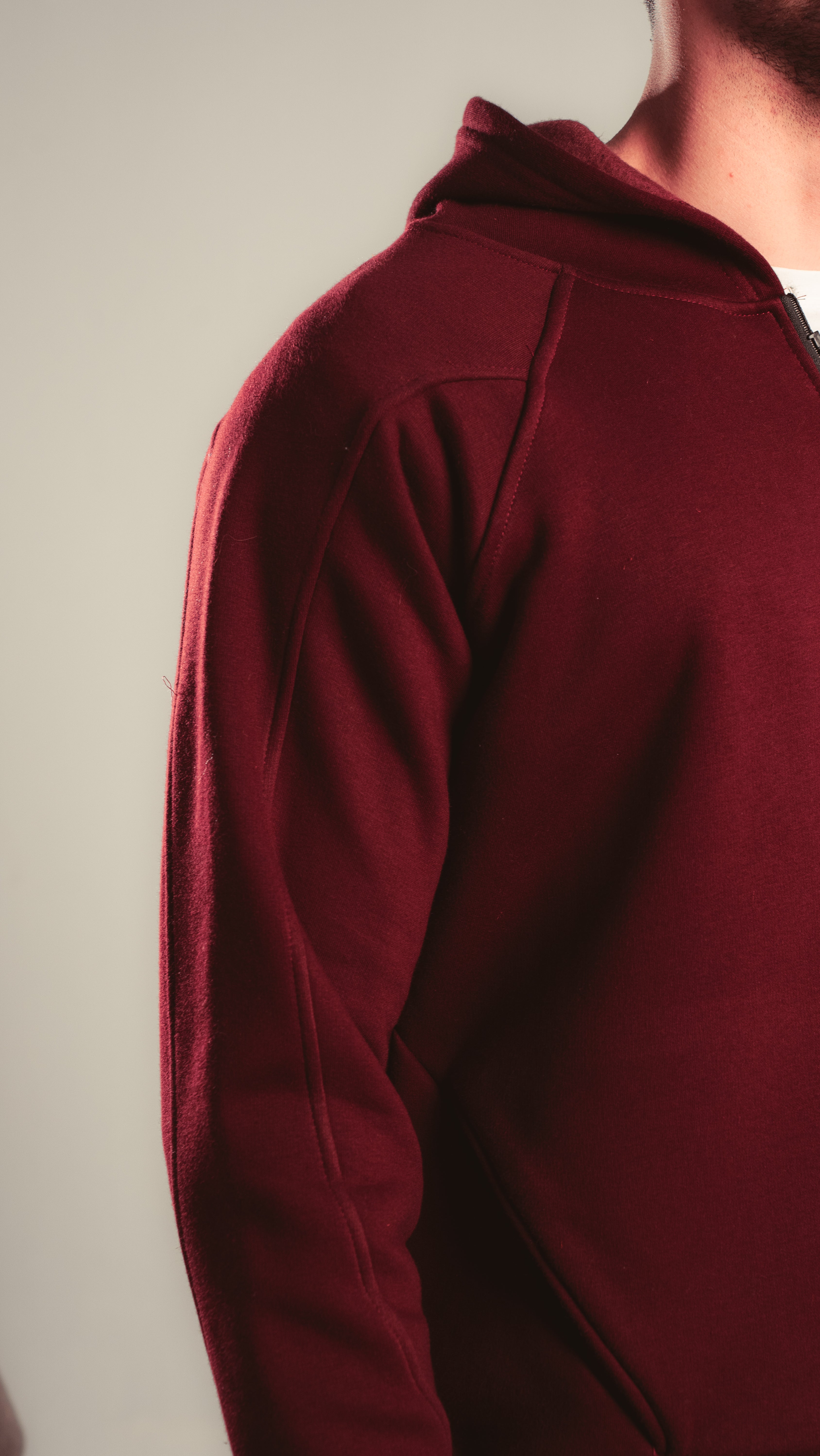 Kalium Zipper Hoodie – Maroon