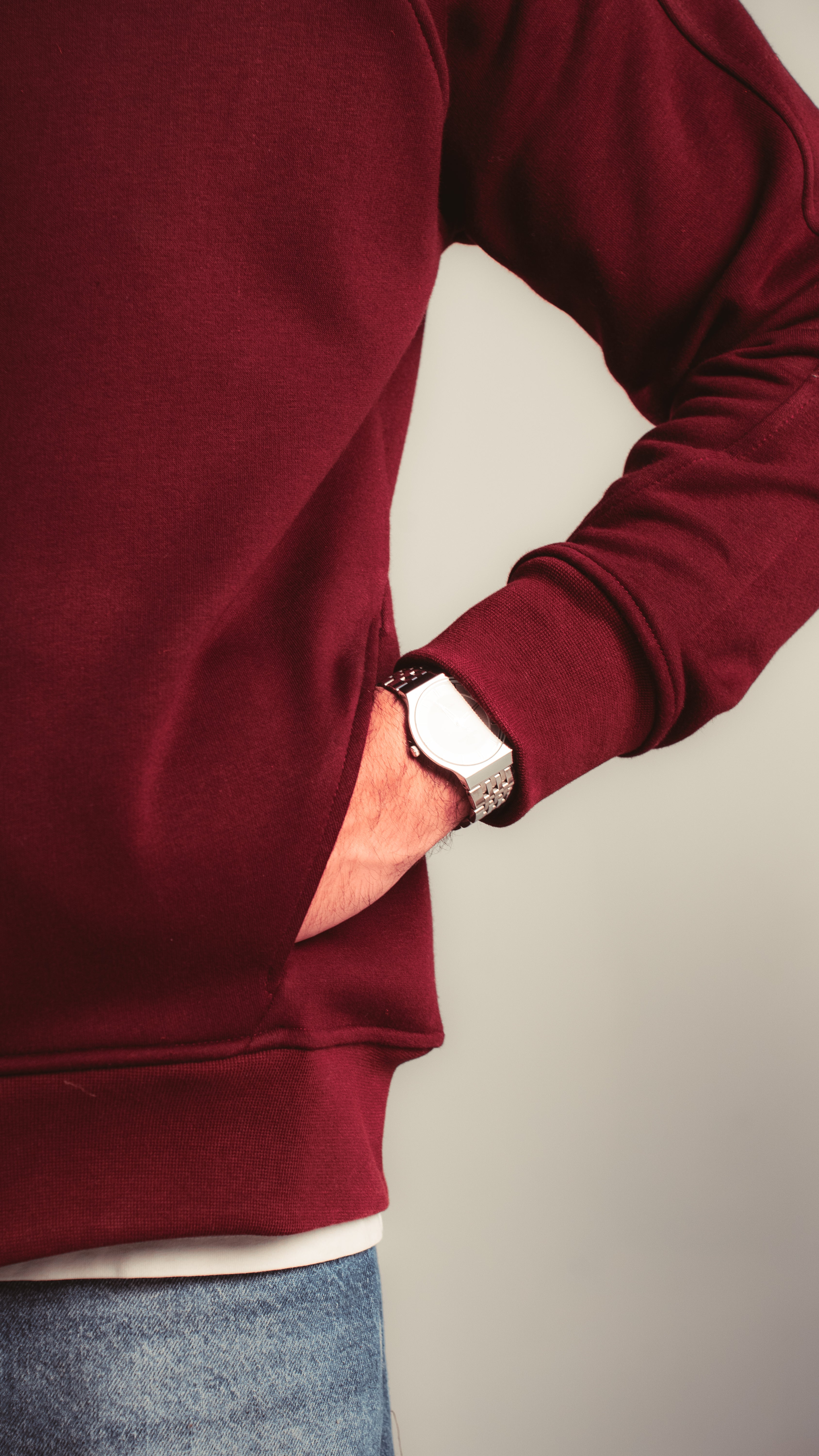 Kalium Zipper Hoodie – Maroon