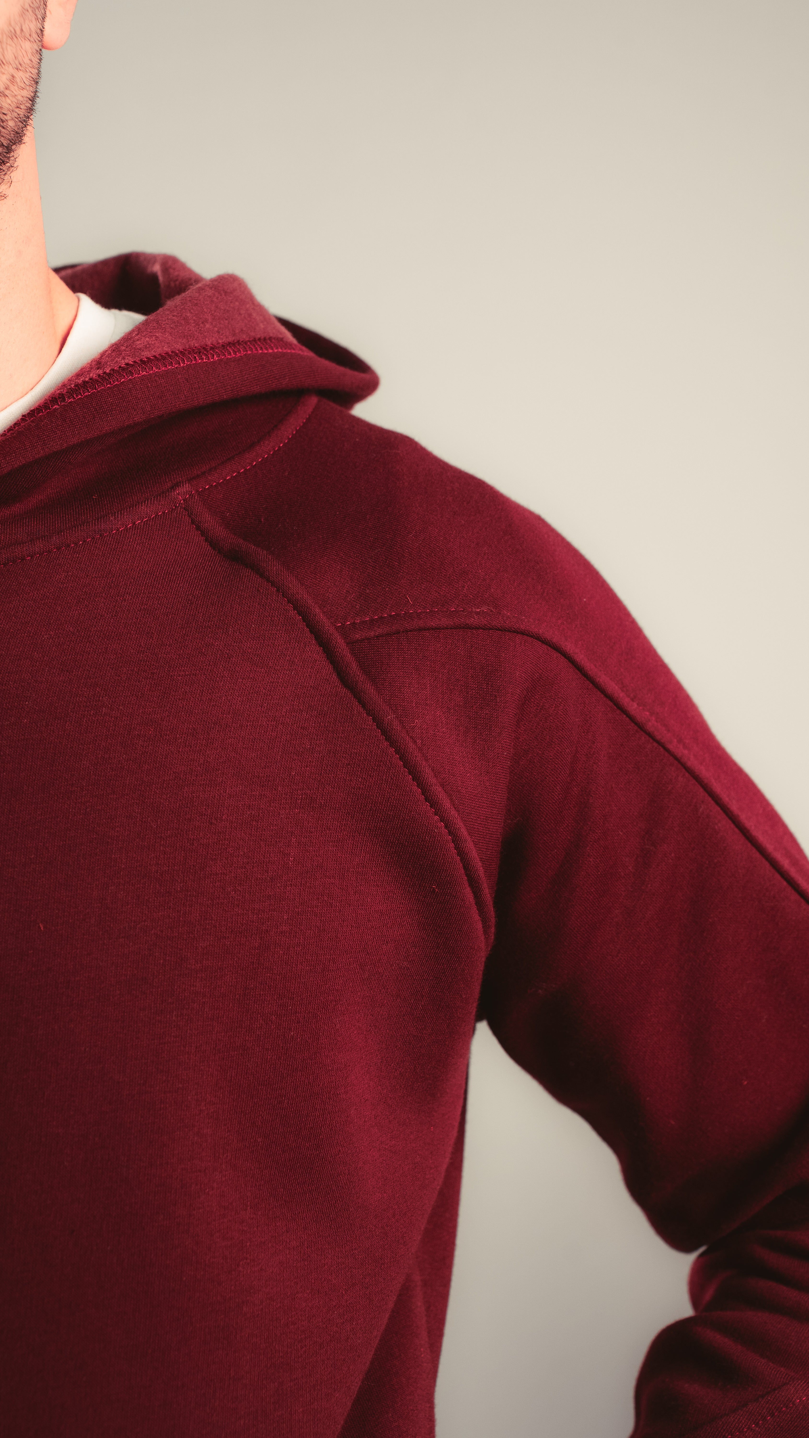 Kalium Zipper Hoodie – Maroon